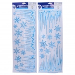 Vianočné trblietavé okenné nálepky