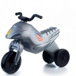 Trojkolesové odrážadlo Super Bike, strieborné, 44 cm