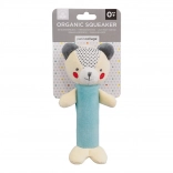 Petit Collage pískacie hrkálka medvedík z organickej bavlny