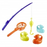 Chytanie kačičiek – sada s prútom, sieťkou a 3 kačičkami