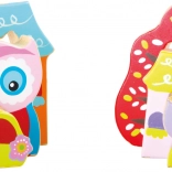 Drevené 3D puzzle Sovičky v domčeku