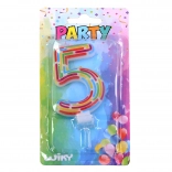 Párty sviečka číslo 5 – čiarky