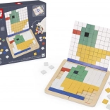 Janod drevená mozaika pre symetriu a kódovanie