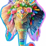 Drevené puzzle Elegantný slon od WOODEN CITY, 250 dielikov