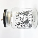 Sklenená dóza na sladkosti s vekom WEDNESDAY