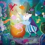 Puzzle Kde bolo, tam bolo: čarodejnícky elixír 30 dielikov