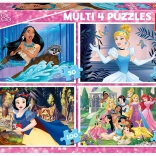 Educa puzzle Disney princezné 4v1