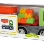 Igráček MultiGO Stavebná sada s doskou a kockami