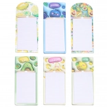 Magnetické poznámkové bloky s ceruzkou, mix ovocných motívov, 40 listov