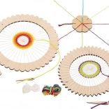 Goki pletacia sada s okrúhlymi rámami a kvetom