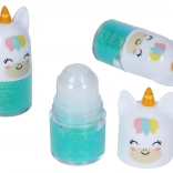 Trblietavý roll-on na telo a tvár modrý Martinelia