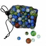 Sklenené guličky v sieťke MAC TOYS