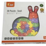 3D puzzle Slimák s abecedou