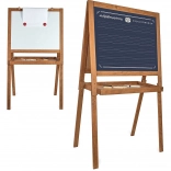 Veľká drevená obojstranná tabuľa pre deti Vilac