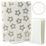 Zápisník s plyšovým obalom Zlaté hviezdy A5 80 listov