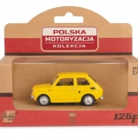 Model auta Fiat 126p žltý 1:43