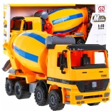 Miešačka na betón pre deti 3+ Realistický model 1:10 + pohyblivé časti + otočný vedro