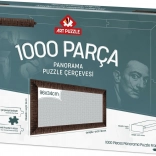 Rám na puzzle 96x34 cm hnedý