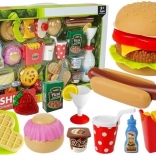 Herná kuchynka s plastovým jedlom