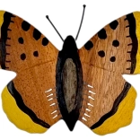 Drevená magnetka motýľ veľká 2Kids Toys