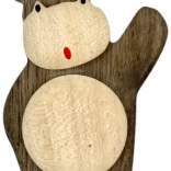 Drevená magnetka na chladničku – hroch