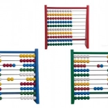 Detoa drevené počítadlo červené