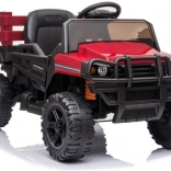 Červené batériové auto