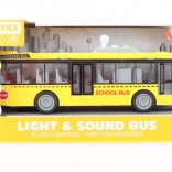 Školský autobus so svetlami a zvukmi na zotrvačník