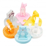 SMALL FOOT drevené vkladacie puzzle zvieratká