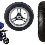Plastové zadné koleso s nafukovacou gumovou pneumatikou pre PRO600