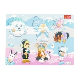 Drevené puzzle stredné Ľadový zámok, 8 dielikov