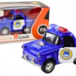 Klasické modré policajné auto s pohonom, svetlami a zvukmi 1:38