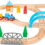 small foot drevená vláčikodráha Journey – sada 40 dielov
