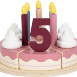 drevená narodeninová torta na krájanie small foot Tasty