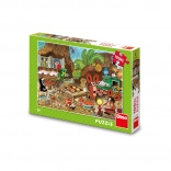 Dino puzzle Krtko v kuchyni 100 XL dielikov