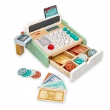 Pastelová pokladňa - drevená hračka