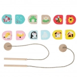 Cubika kde bývame – drevený navliekací set pre deti