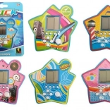 Vrecková elektronická hra Tetris v tvare hviezdy – modrá