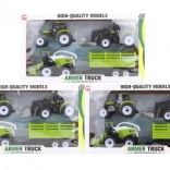 Sada plastových poľnohospodárskych strojov s vlečkou