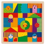 Drevená mozaika farma