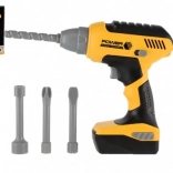 Detská aku vŕtačka so zvukom a vymeniteľnými bitmi