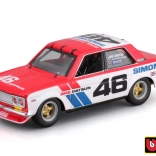 Kovový model Bburago 1:43 BRE Datsun 510 pretekárske auto