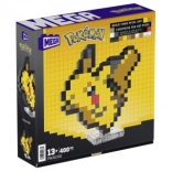 MEGA Pokémon Pikachu pixel art – stavebnica 3D figúrky