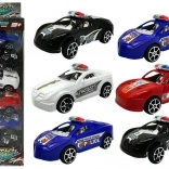 Sada policajných autíčok so zotrvačníkom 6 ks