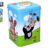 Pokladnička KRTKO plechová so zámkom 11 × 15 cm