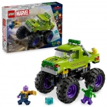 Lego Marvel monster truck Hulk vs Thanos