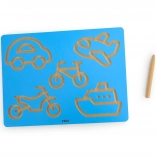 Viga grafomotorická tabuľka vozidlá