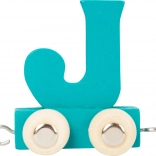 small foot drevený vláčik – farebná abeceda písmeno J