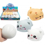 Stláčateľná mačička antistresová hračka 8 cm