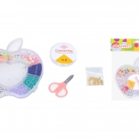 Korálkový set s povrázkom a nožnicami Jablko